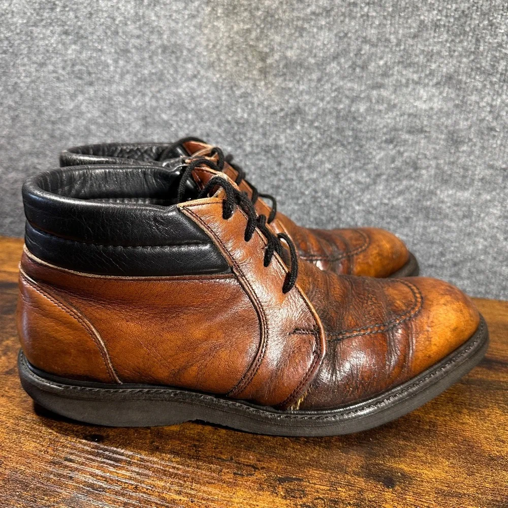 Vintage 1980's Red Wing Boots Chukka Ankle Moc‎ Toe Men's Sz 9.5 USA Gorpcore
